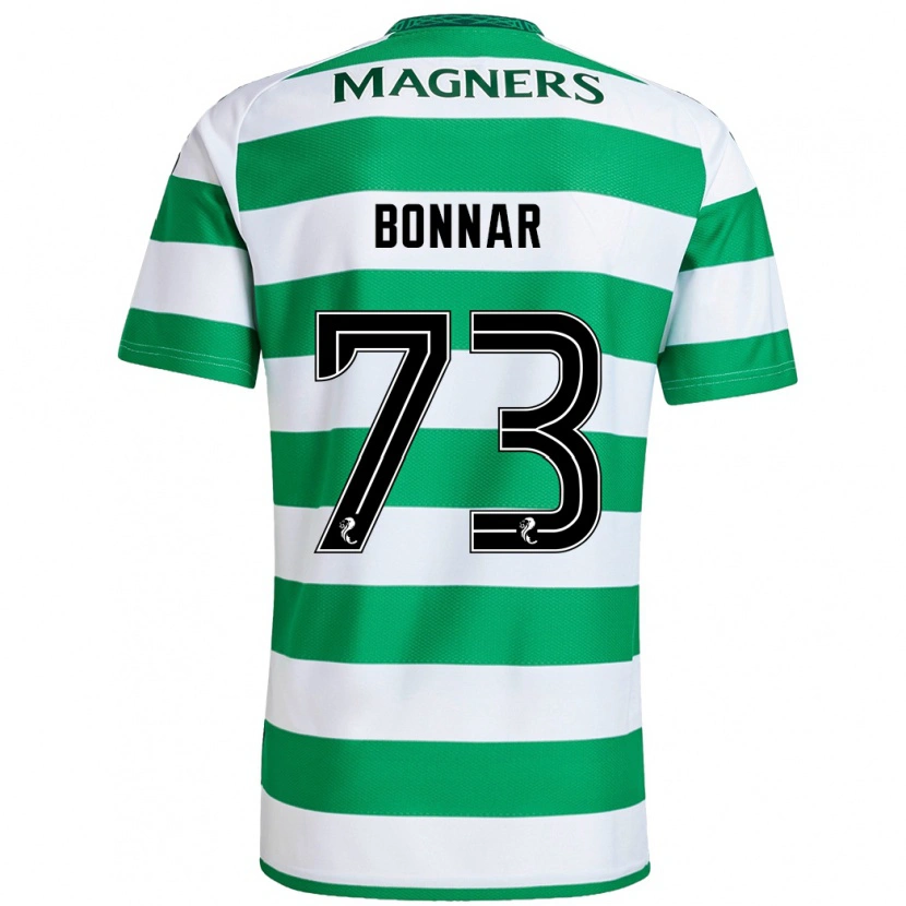 Danxen Kinderen Jude Bonnar #73 Groen Wit Thuisshirt Thuistenue 2024/25 T-Shirt