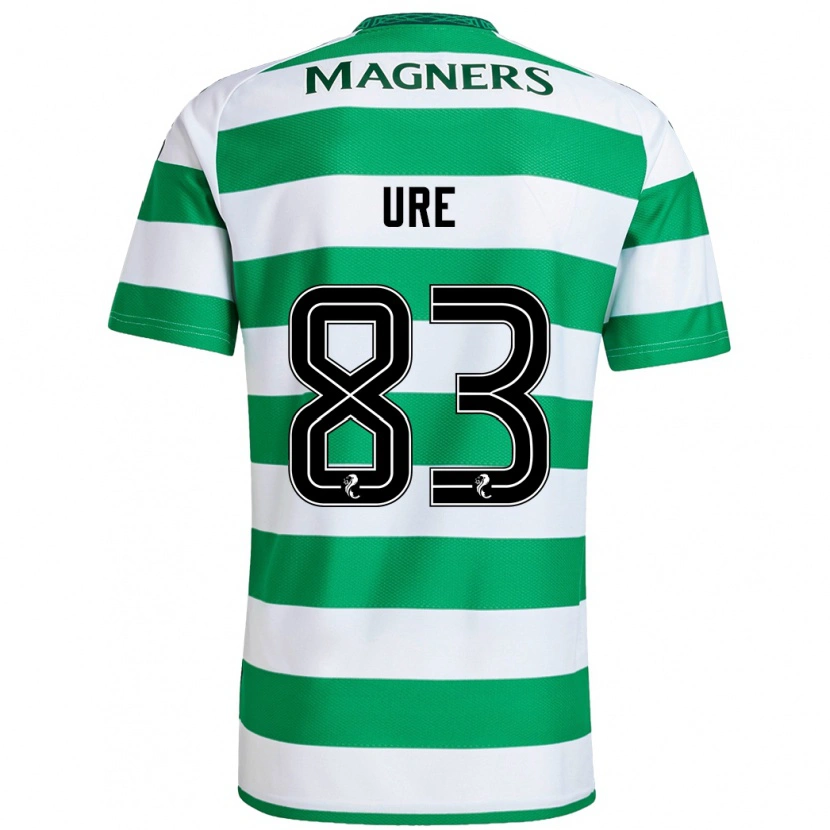 Danxen Kinderen Kyle Ure #83 Groen Wit Thuisshirt Thuistenue 2024/25 T-Shirt