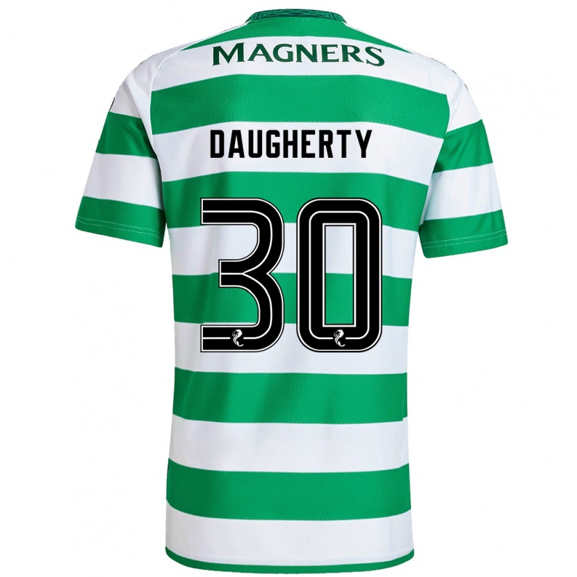 Danxen Kinderen Kelsey Daugherty #30 Groen Wit Thuisshirt Thuistenue 2024/25 T-Shirt