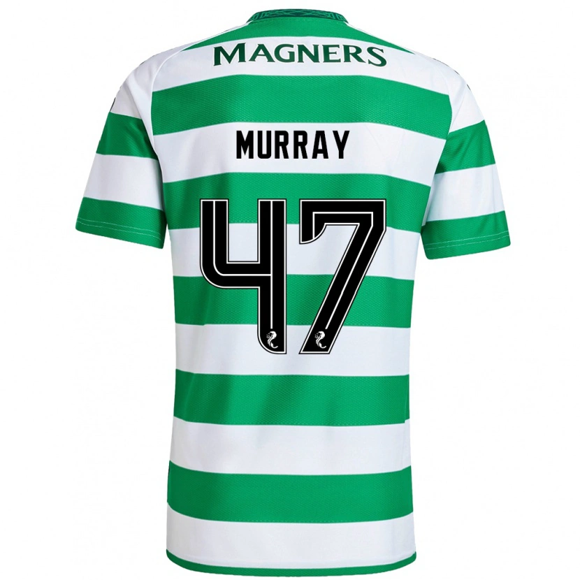 Danxen Kinderen Dane Murray #47 Groen Wit Thuisshirt Thuistenue 2024/25 T-Shirt