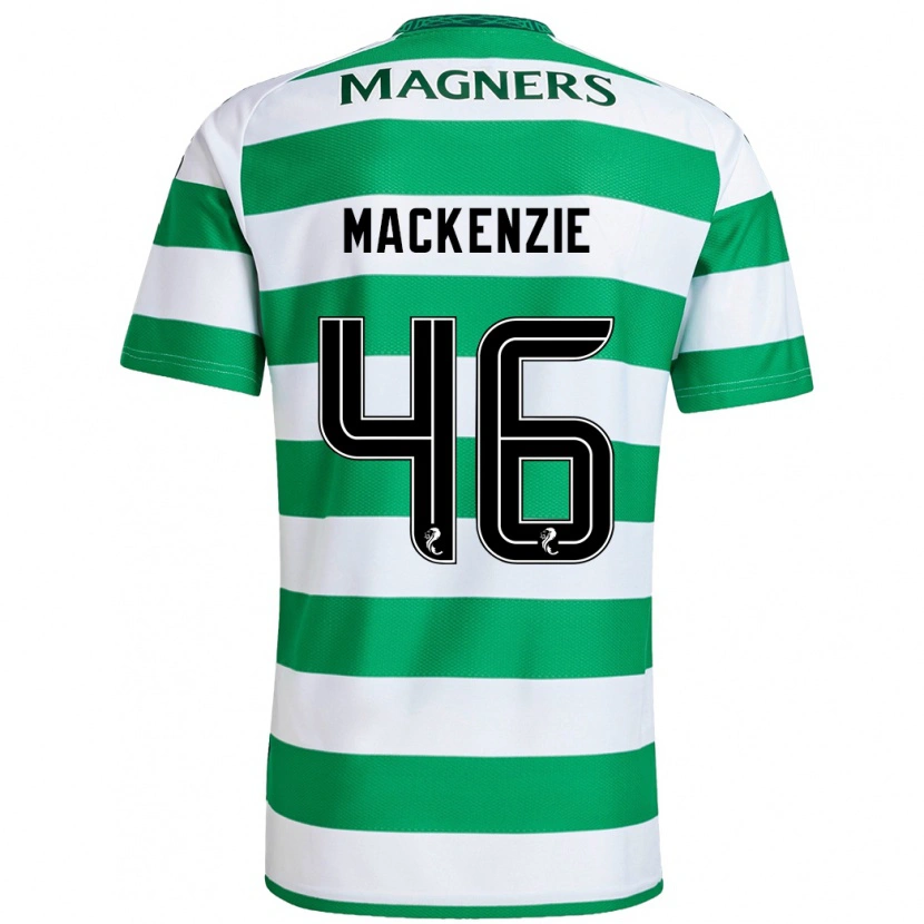 Danxen Kinderen Magnus Mackenzie #46 Groen Wit Thuisshirt Thuistenue 2024/25 T-Shirt