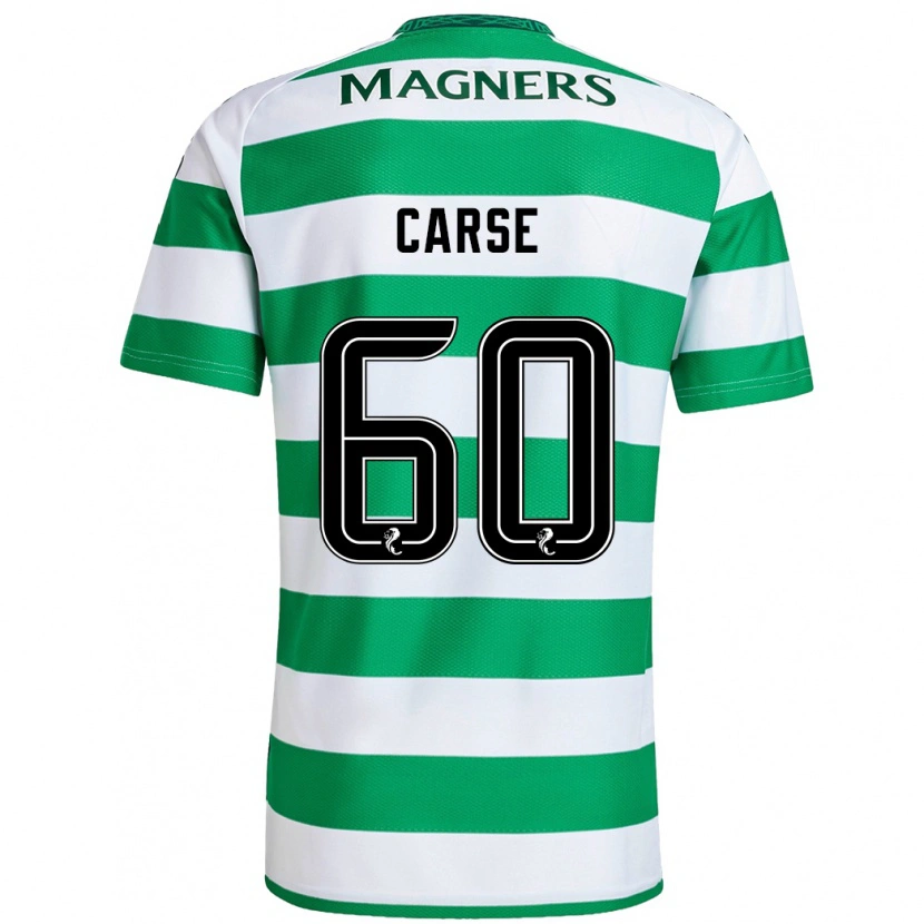 Danxen Kinderen Mackenzie Carse #60 Groen Wit Thuisshirt Thuistenue 2024/25 T-Shirt