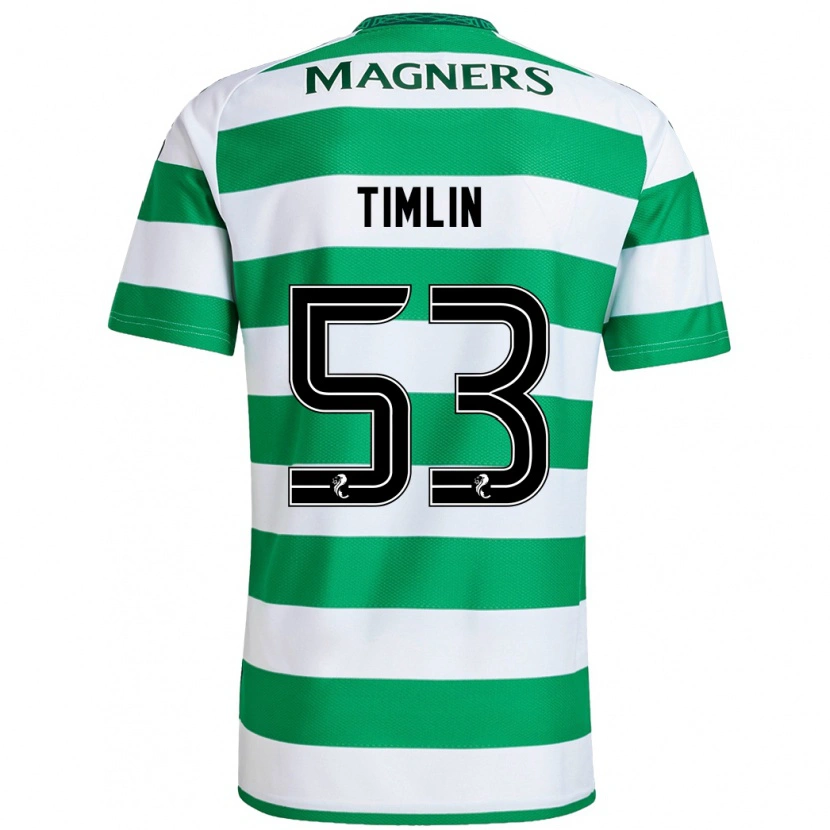 Danxen Kinderen Sophie Timlin #53 Groen Wit Thuisshirt Thuistenue 2024/25 T-Shirt