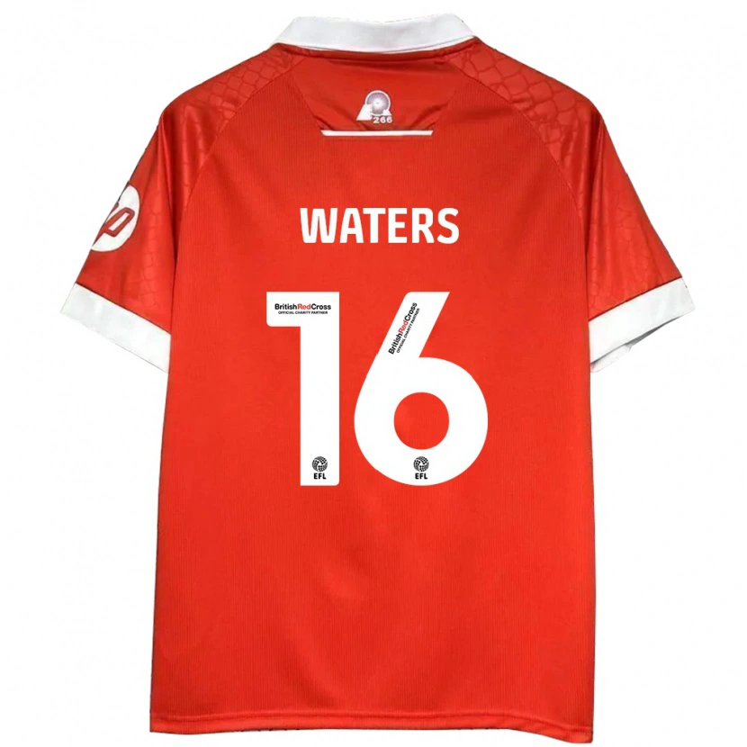 Danxen Kinderen Billy Waters #16 Rood Wit Thuisshirt Thuistenue 2024/25 T-Shirt