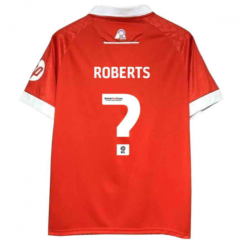 Danxen Kinderen Hari Roberts #0 Rood Wit Thuisshirt Thuistenue 2024/25 T-Shirt