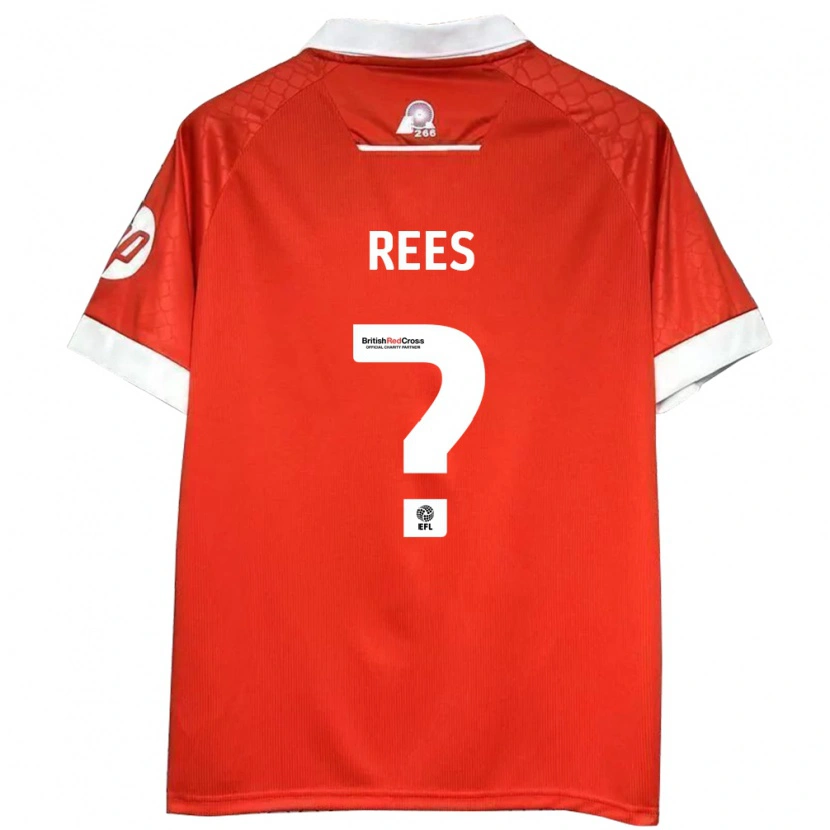 Danxen Kinderen Joe Rees #0 Rood Wit Thuisshirt Thuistenue 2024/25 T-Shirt