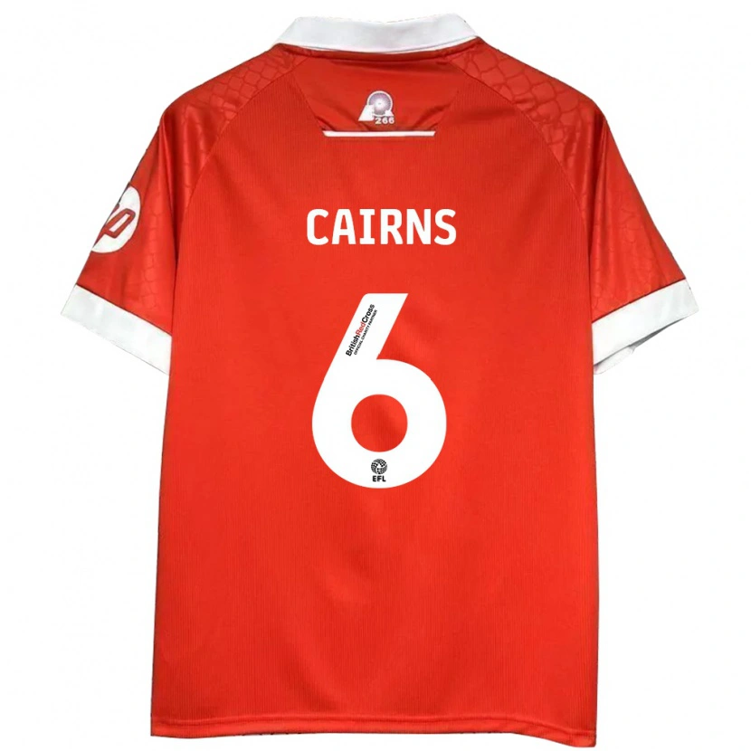 Danxen Kinderen Brooke Cairns #6 Rood Wit Thuisshirt Thuistenue 2024/25 T-Shirt