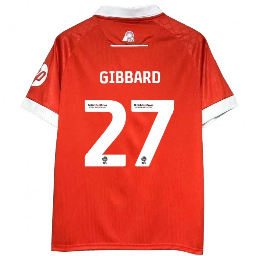 Danxen Kinderen Mari Gibbard #27 Rood Wit Thuisshirt Thuistenue 2024/25 T-Shirt