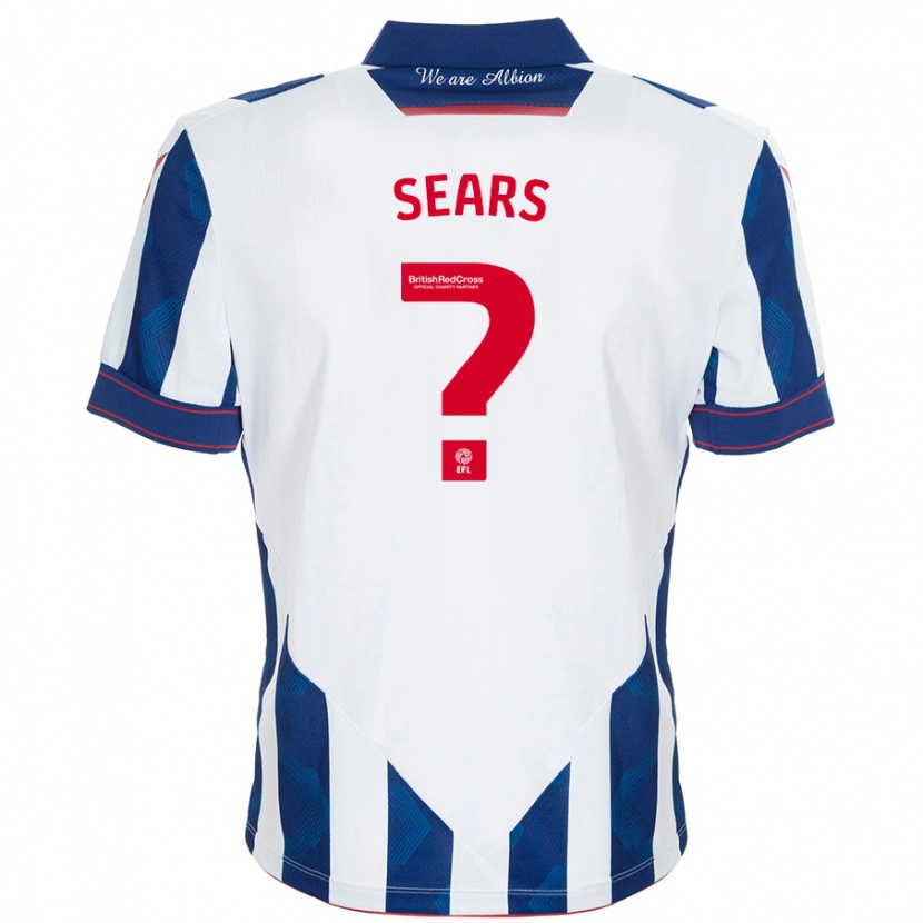 Danxen Kinderen Corey Sears #0 Wit Donkerblauw Thuisshirt Thuistenue 2024/25 T-Shirt