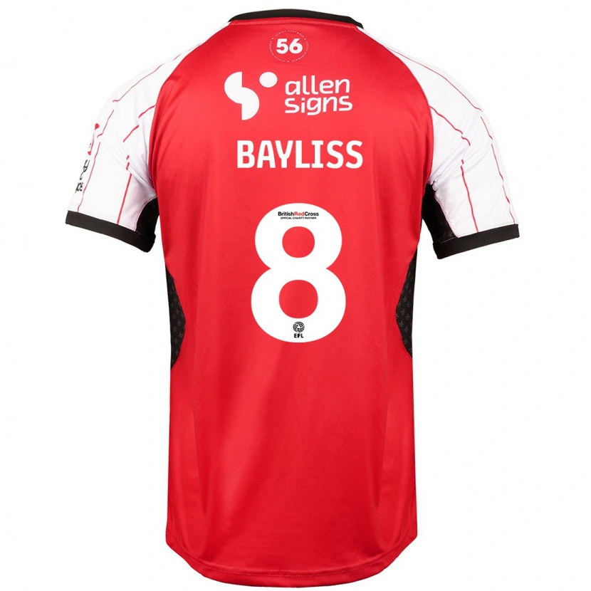 Danxen Kinderen Tom Bayliss #8 Wit Thuisshirt Thuistenue 2024/25 T-Shirt