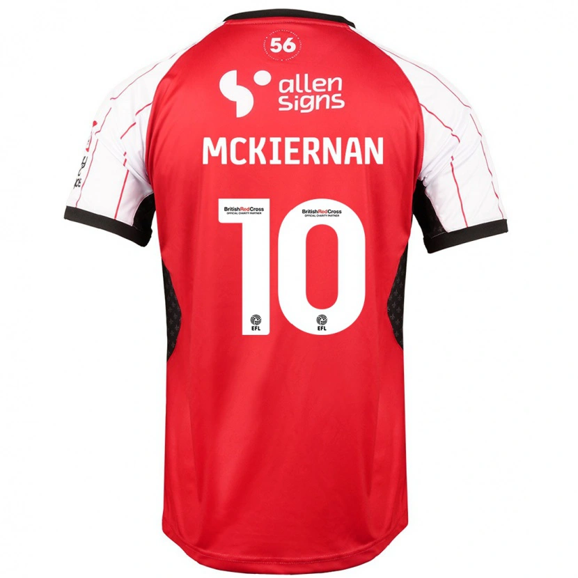 Danxen Kinderen Jj Mckiernan #10 Wit Thuisshirt Thuistenue 2024/25 T-Shirt