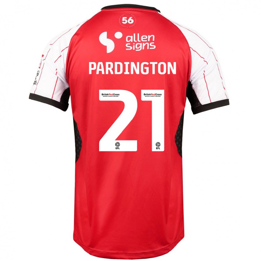 Danxen Kinderen Jamie Pardington #21 Wit Thuisshirt Thuistenue 2024/25 T-Shirt