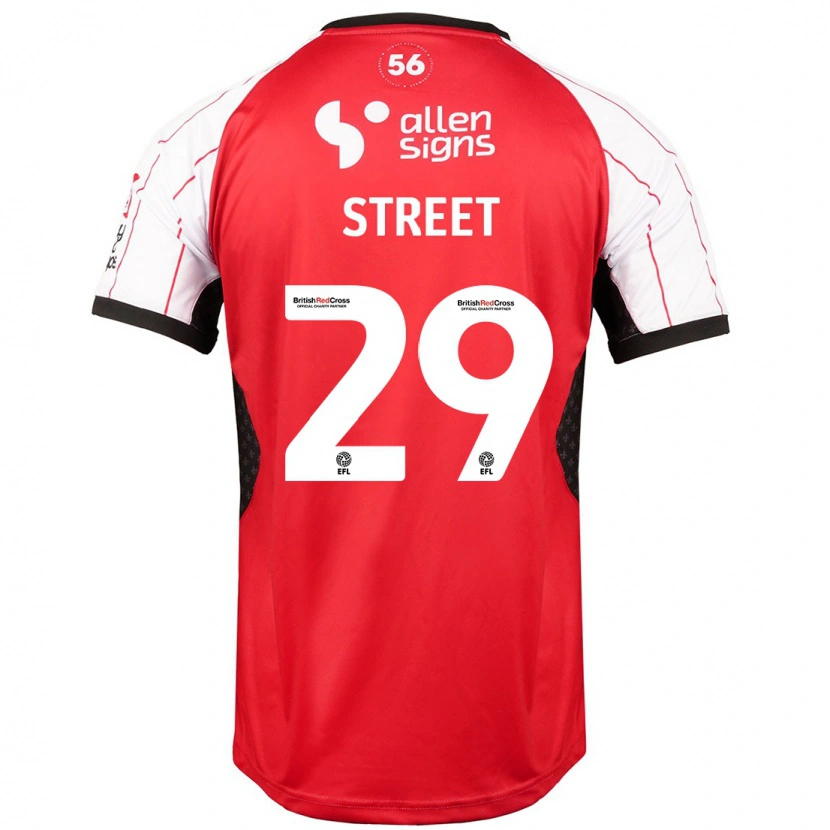 Danxen Kinderen Robert Street #29 Wit Thuisshirt Thuistenue 2024/25 T-Shirt