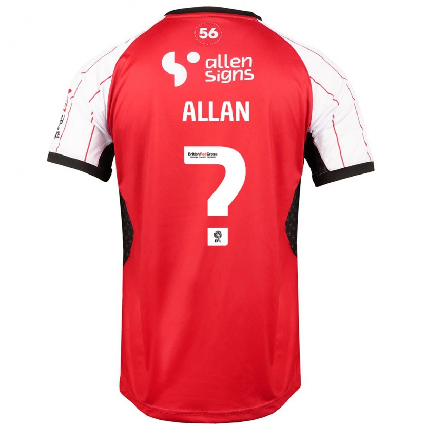 Danxen Kinderen Isaac Allan #0 Wit Thuisshirt Thuistenue 2024/25 T-Shirt