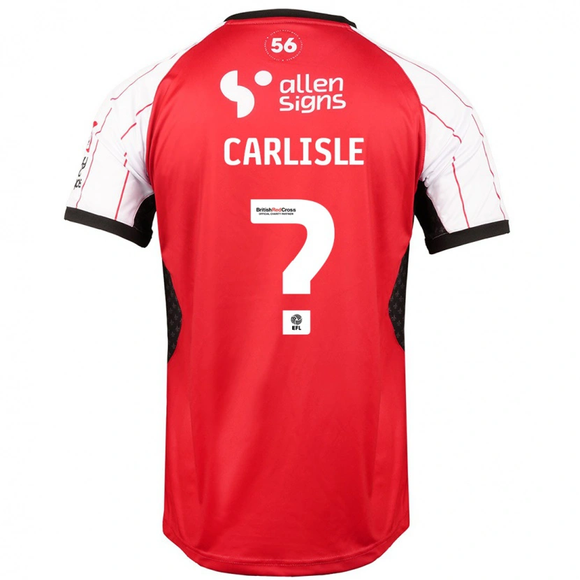 Danxen Kinderen Charlie Carlisle #0 Wit Thuisshirt Thuistenue 2024/25 T-Shirt