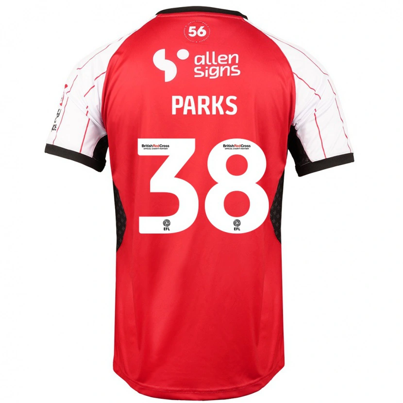 Danxen Kinderen Charlie Parks #38 Wit Thuisshirt Thuistenue 2024/25 T-Shirt