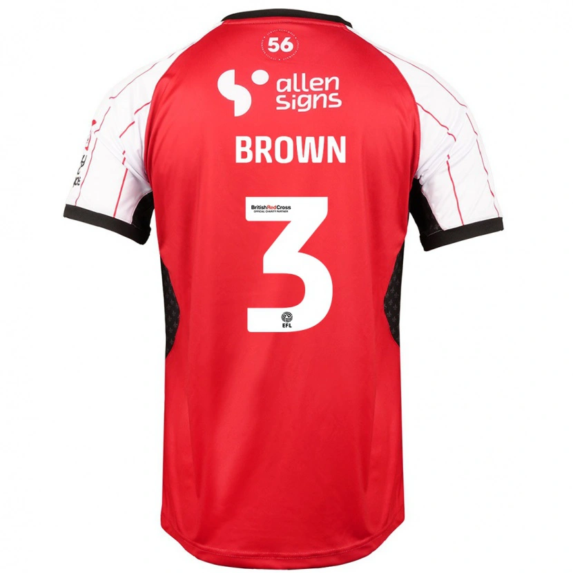 Danxen Kinderen Jaden Brown #3 Wit Thuisshirt Thuistenue 2024/25 T-Shirt