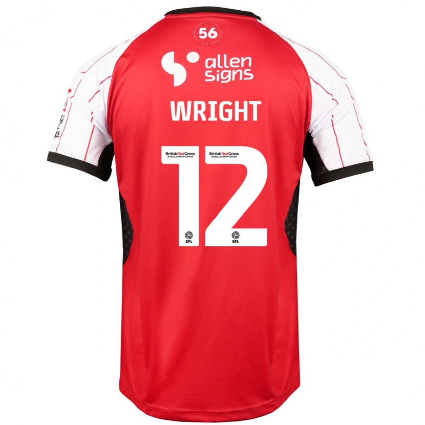 Danxen Kinderen Jordan Wright #12 Wit Thuisshirt Thuistenue 2024/25 T-Shirt