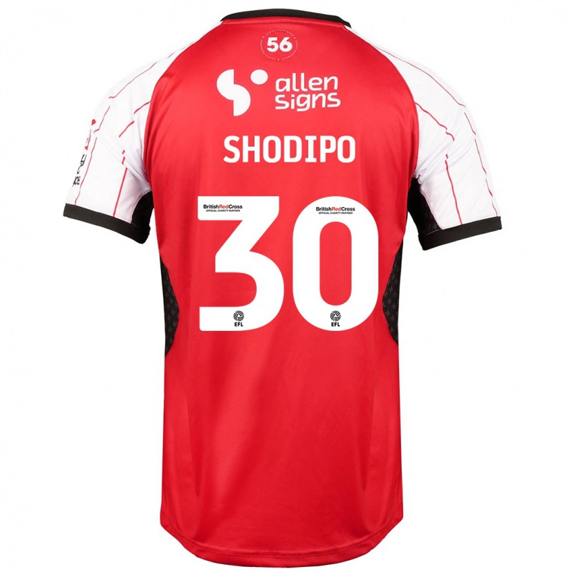 Danxen Kinderen Olamide Shodipo #30 Wit Thuisshirt Thuistenue 2024/25 T-Shirt