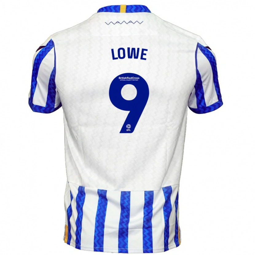 Danxen Kinderen Jamal Lowe #9 Blauw Wit Thuisshirt Thuistenue 2024/25 T-Shirt