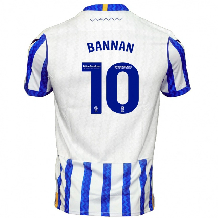 Danxen Kinderen Barry Bannan #10 Blauw Wit Thuisshirt Thuistenue 2024/25 T-Shirt