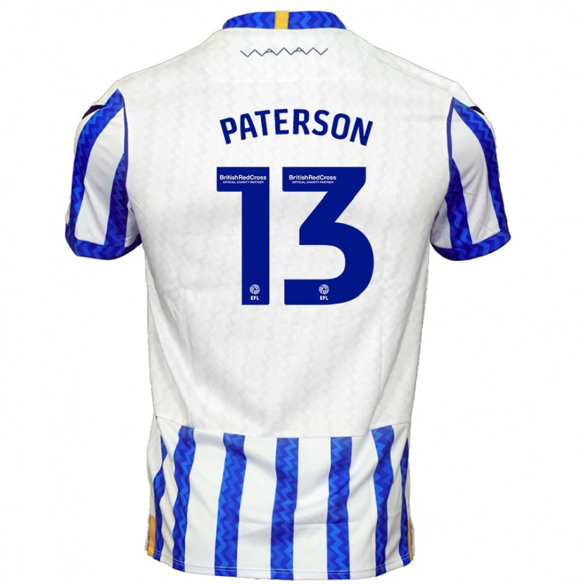 Danxen Kinderen Callum Paterson #13 Blauw Wit Thuisshirt Thuistenue 2024/25 T-Shirt