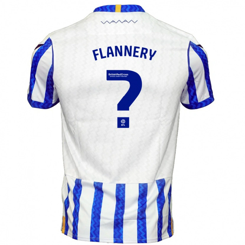 Danxen Kinderen Cian Flannery #0 Blauw Wit Thuisshirt Thuistenue 2024/25 T-Shirt