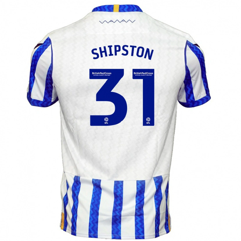 Danxen Kinderen Rio Shipston #31 Blauw Wit Thuisshirt Thuistenue 2024/25 T-Shirt