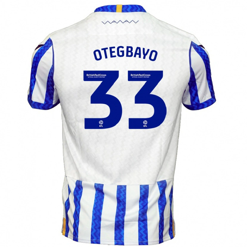 Danxen Kinderen Gabriel Otegbayo #33 Blauw Wit Thuisshirt Thuistenue 2024/25 T-Shirt