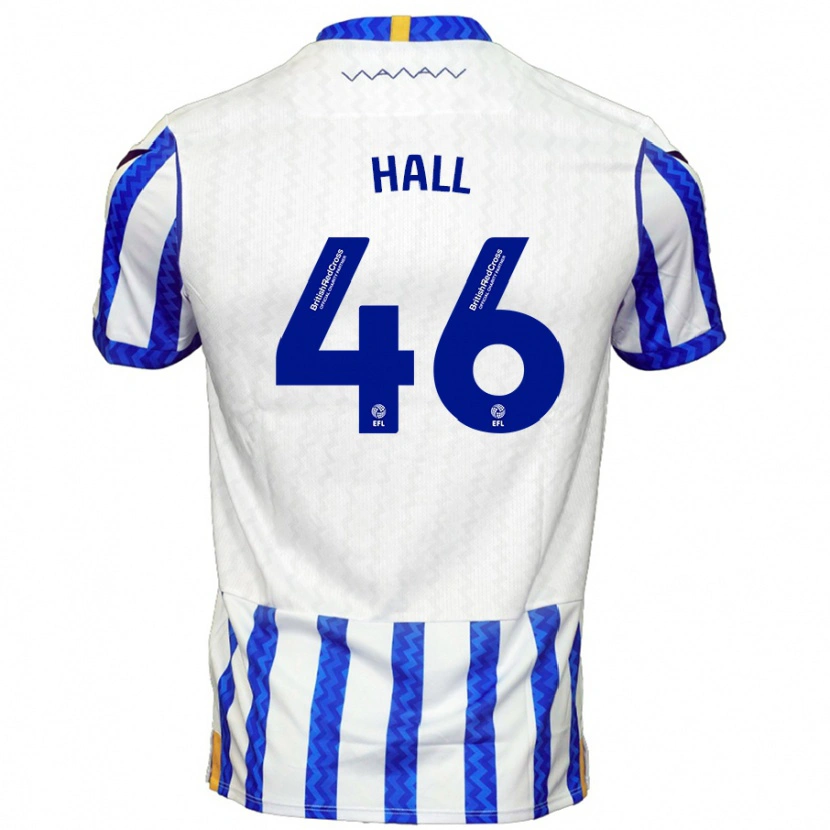 Danxen Kinderen Jack Hall #46 Blauw Wit Thuisshirt Thuistenue 2024/25 T-Shirt