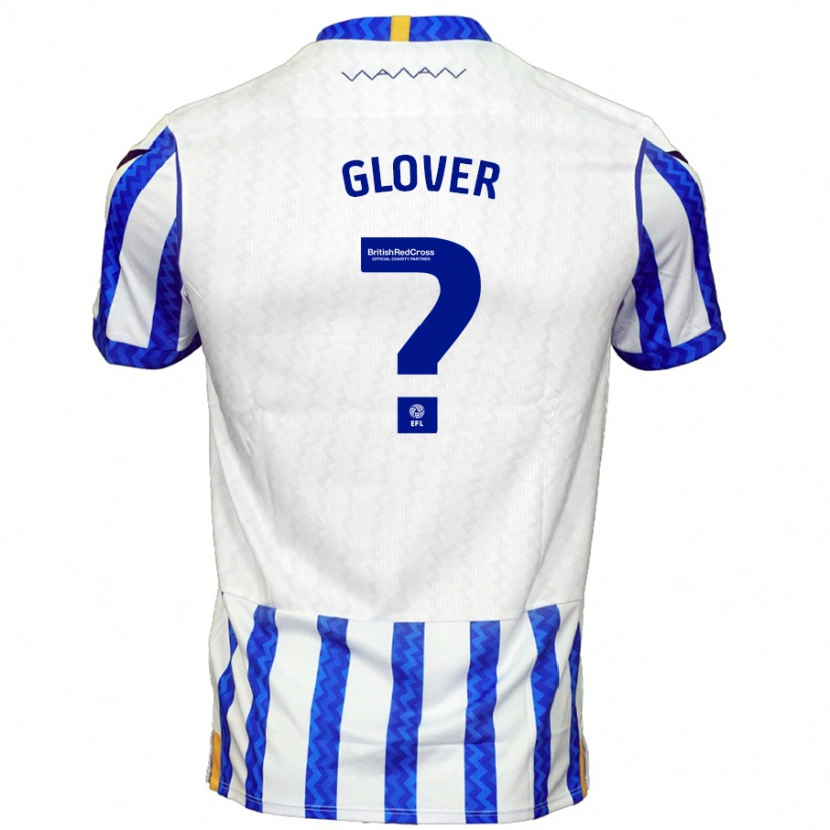 Danxen Kinderen Jay Glover #0 Blauw Wit Thuisshirt Thuistenue 2024/25 T-Shirt