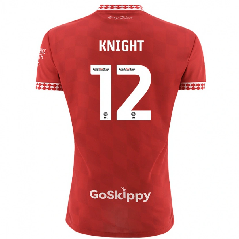 Danxen Kinderen Jason Knight #12 Rood Thuisshirt Thuistenue 2024/25 T-Shirt