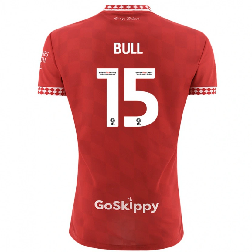 Danxen Kinderen Jasmine Bull #15 Rood Thuisshirt Thuistenue 2024/25 T-Shirt