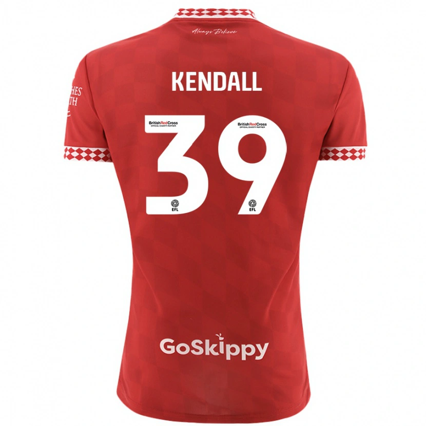 Danxen Kinderen Maya Kendall #39 Rood Thuisshirt Thuistenue 2024/25 T-Shirt