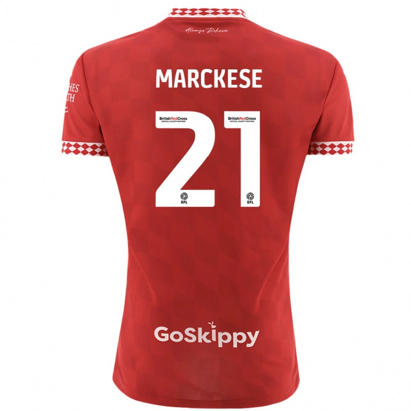 Danxen Kinderen Kaylan Marckese #21 Rood Thuisshirt Thuistenue 2024/25 T-Shirt