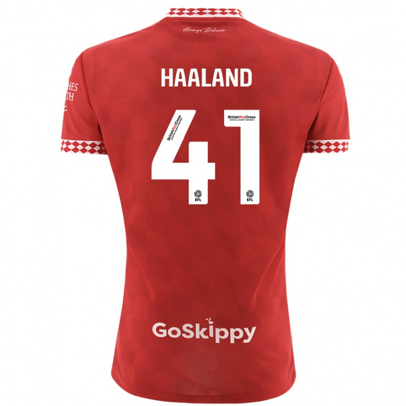 Danxen Kinderen Benedicte Haaland #41 Rood Thuisshirt Thuistenue 2024/25 T-Shirt