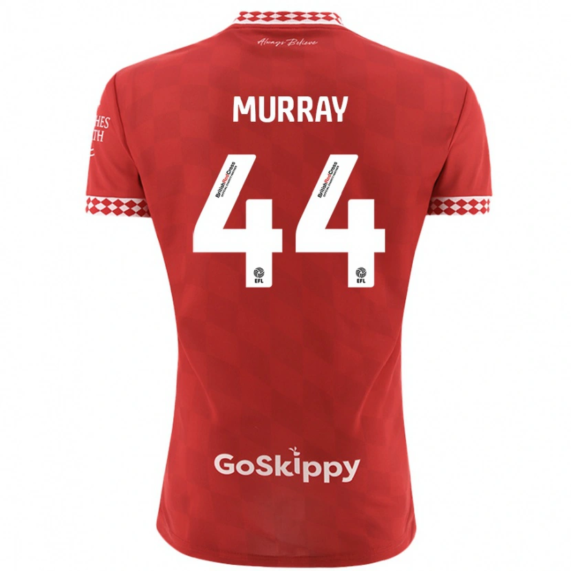 Danxen Kinderen Satara Murray #44 Rood Thuisshirt Thuistenue 2024/25 T-Shirt