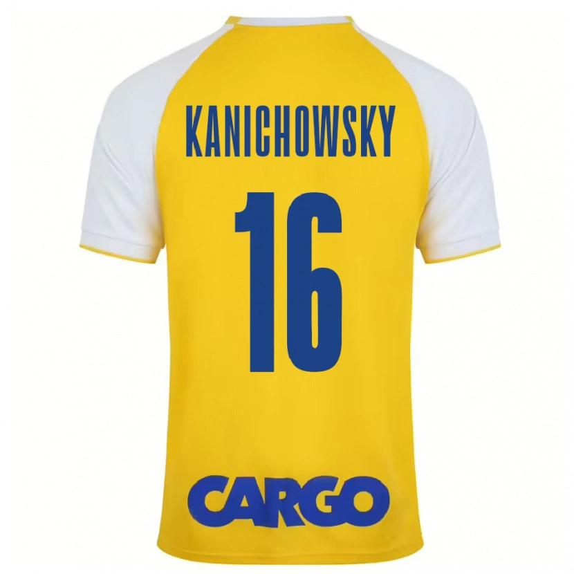 Danxen Kinderen Gabi Kanichowsky #16 Geel Wit Thuisshirt Thuistenue 2024/25 T-Shirt