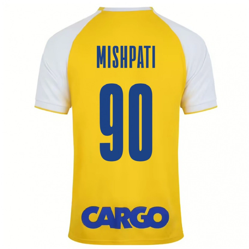 Danxen Kinderen Roi Mishpati #90 Geel Wit Thuisshirt Thuistenue 2024/25 T-Shirt