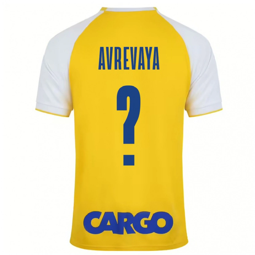 Danxen Kinderen Liroy Avrevaya #0 Geel Wit Thuisshirt Thuistenue 2024/25 T-Shirt