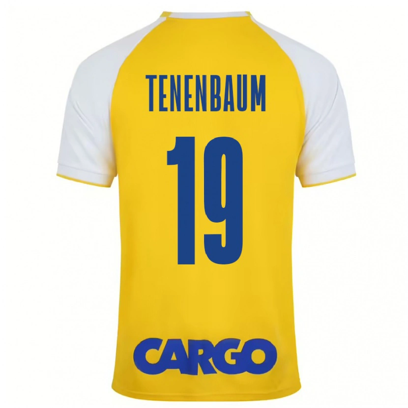 Danxen Kinderen Daniel Tenenbaum #19 Geel Wit Thuisshirt Thuistenue 2024/25 T-Shirt