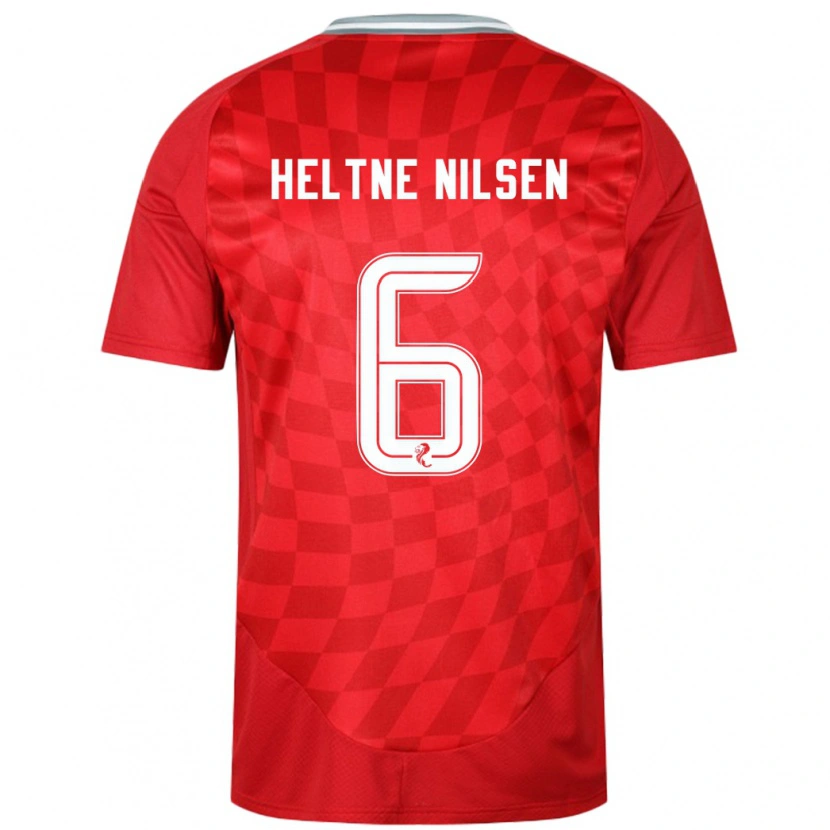 Danxen Kinderen Sivert Heltne Nilsen #6 Rood Thuisshirt Thuistenue 2024/25 T-Shirt