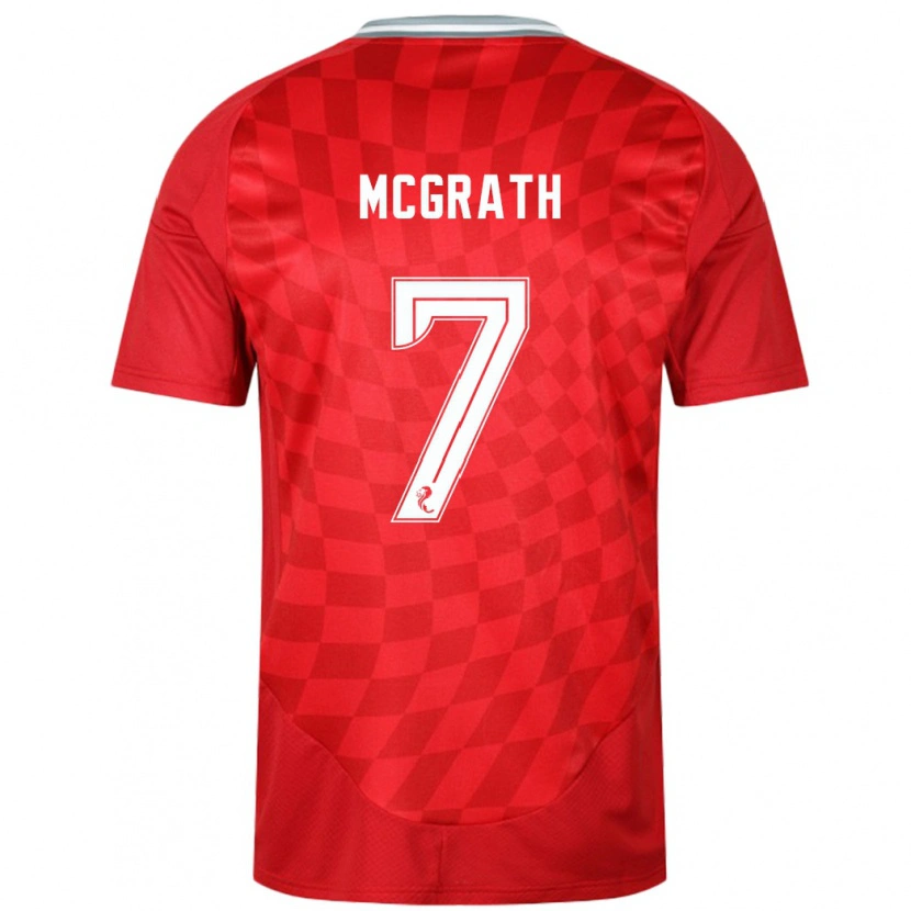 Danxen Kinderen Jamie Mcgrath #7 Rood Thuisshirt Thuistenue 2024/25 T-Shirt