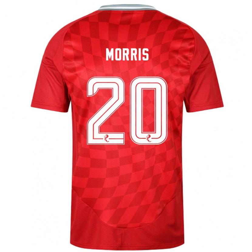 Danxen Kinderen Shayden Morris #20 Rood Thuisshirt Thuistenue 2024/25 T-Shirt