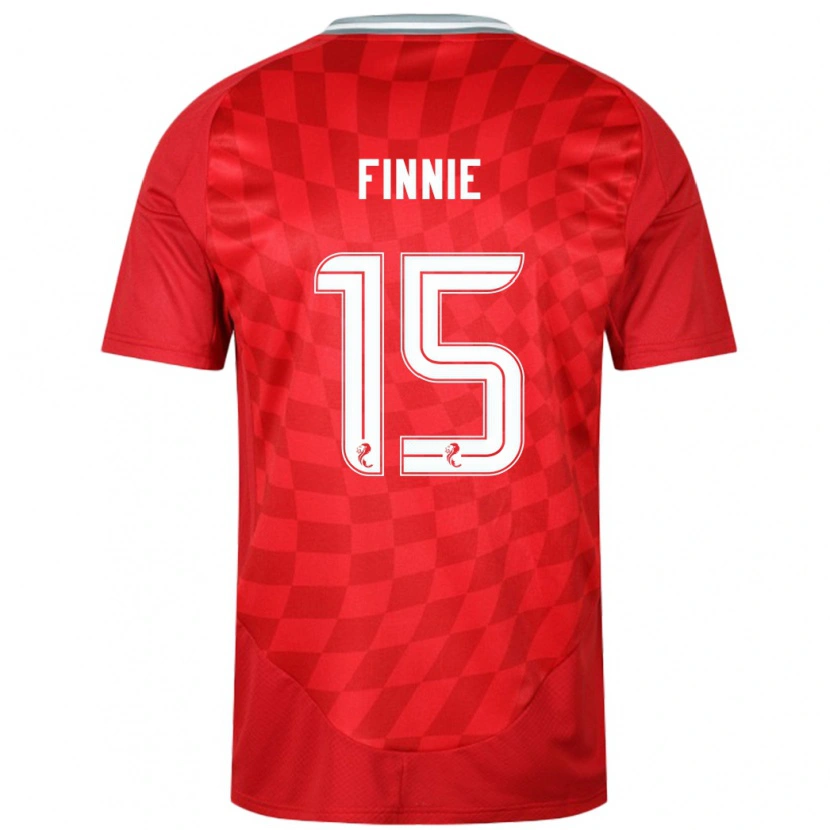 Danxen Kinderen Maddison Finnie #15 Rood Thuisshirt Thuistenue 2024/25 T-Shirt