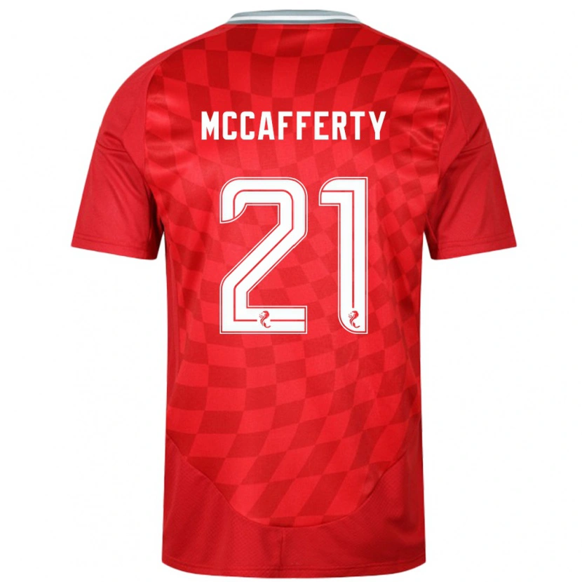 Danxen Kinderen Eirinn Mccafferty #21 Rood Thuisshirt Thuistenue 2024/25 T-Shirt