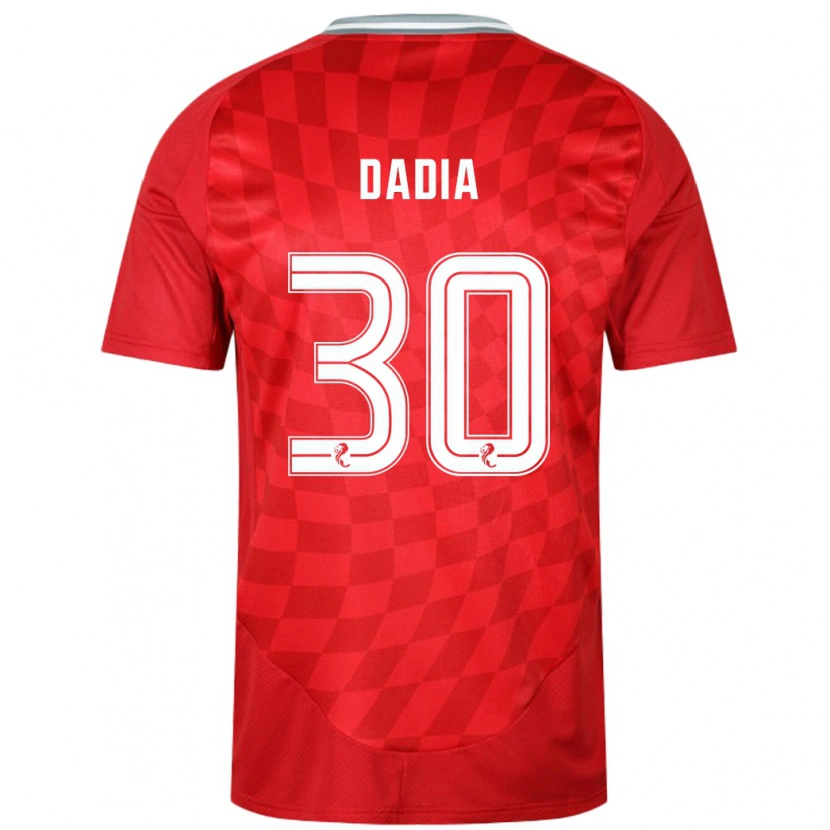 Danxen Kinderen Or Dadia #30 Rood Thuisshirt Thuistenue 2024/25 T-Shirt