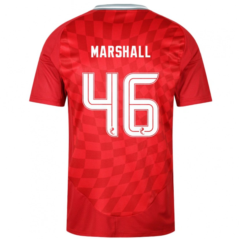 Danxen Kinderen Findlay Marshall #46 Rood Thuisshirt Thuistenue 2024/25 T-Shirt