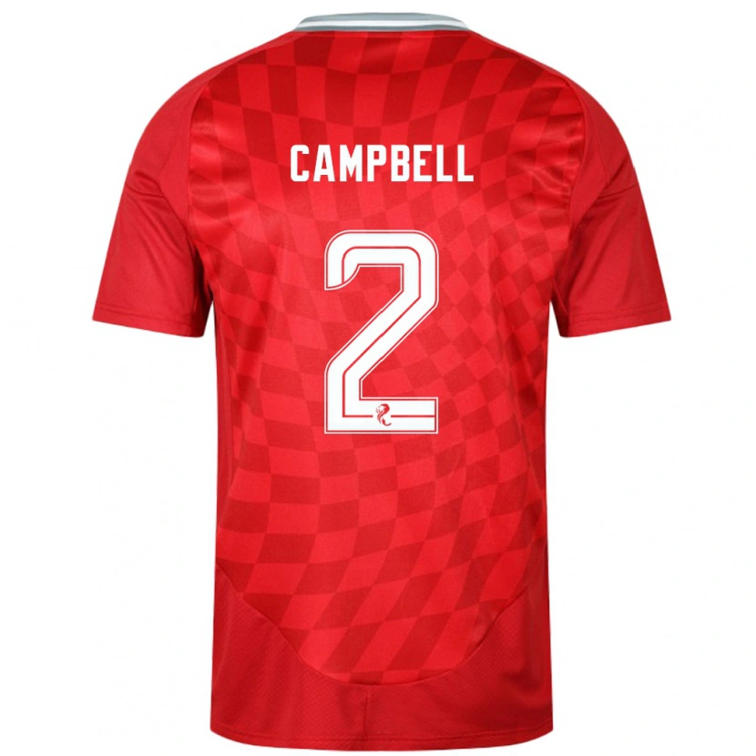 Danxen Kinderen Loren Campbell #2 Rood Thuisshirt Thuistenue 2024/25 T-Shirt