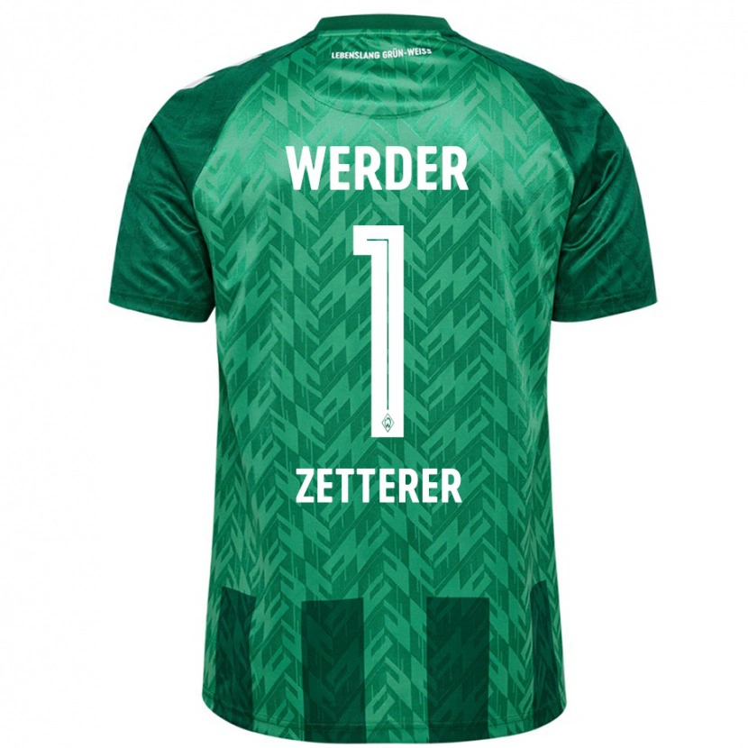 Danxen Kinderen Michael Zetterer #1 Groen Thuisshirt Thuistenue 2024/25 T-Shirt